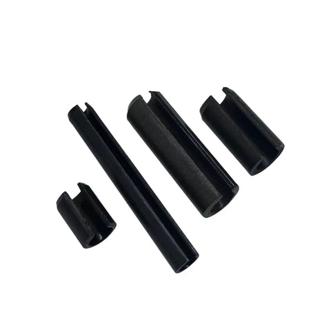 435 Piece Slotted Spring Dowel Pins And Tension Roll Pins Kit For M1.5 To M6 Straight Type, black metal pins shown