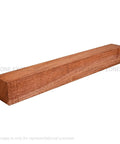 African mahogany turning blank, 1 in x 1 in x 18 in, kiln-dried hardwood for woodturning