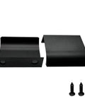 Six Pack 50Mm Drawer Pulls Matte Black Aluminum Cabinet Handles with hidden mounting and screws