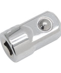 Murtezne socket adapter 1/4in (F) to 1/2in (M), Cr-V chrome, female to male, close-up view