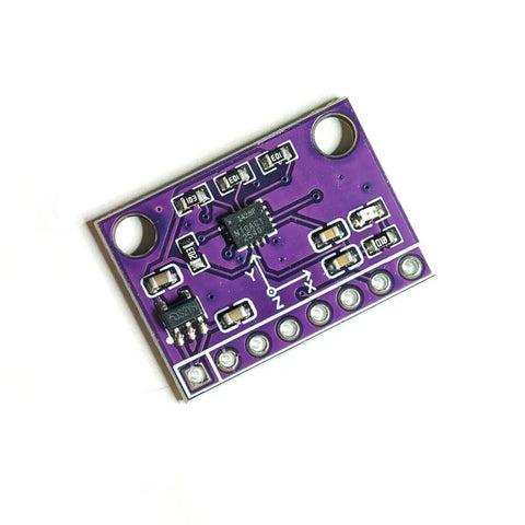 Six Axis ICM-42688 IMU Module With Low Temperature Drift And Offset, High-Precision Attitude Sensor, I2C Or SPI Interface, 3.3V/5V Compatible, Ideal For Drones, Robots, VR And Motion Projects. purple PCB module with pin headers