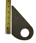 Beefy Weld On Steel Ramp Gate Holder Hinges For Equipment Trailers Teardrop Gates with tape measure for scale