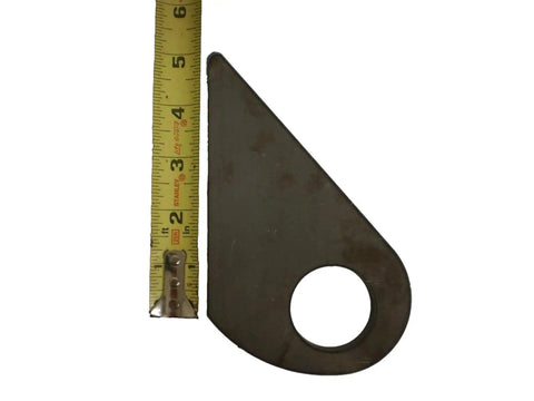 Beefy Weld On Steel Ramp Gate Holder Hinges For Equipment Trailers Teardrop Gates with tape measure for scale