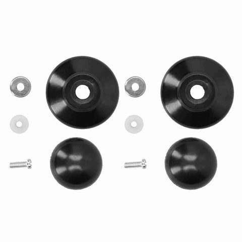 Upgrade Your Kitchen Crew With This Badass Pot Lid Handle Kit Featuring High Quality Phenolic Plastic Knobs For Sturdy Universal Cooking Pots With Simple Setup And Tough Grippy Handles For Any Chef On The Block. 6mm black phenolic plastic pot lid handle kit with screws and washers