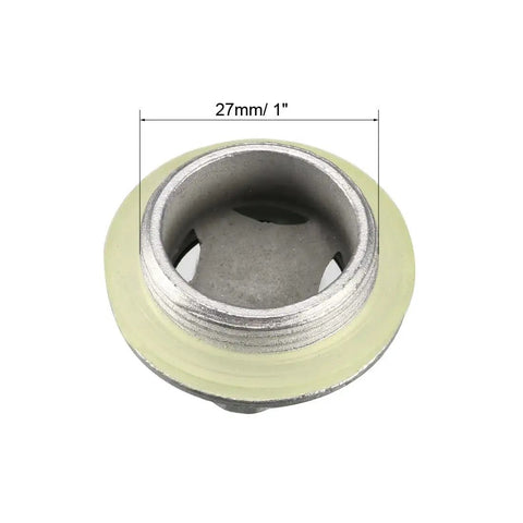 Oil Liquid Level Sight Glass For Air Compressors 27mm Male Thread Metal Fittings With O Ring High Temperature Durable Heavy Duty Gauge Window