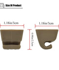 Jaguar Sun Visor Clips Set Of 2 For XJS XJ6 XJ12 1975 To 1994 Replacement Sun Visor Hooks HMD1084AAAEE with dimensions shown
