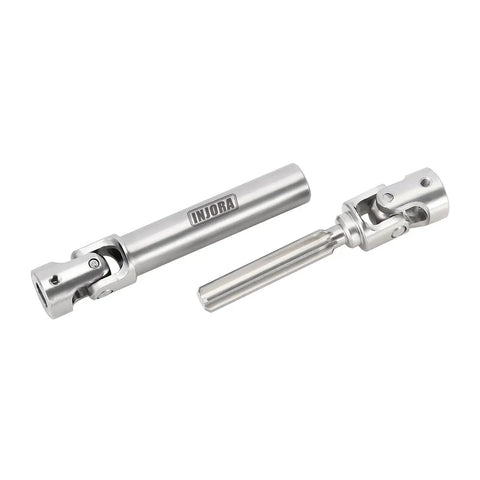 Stainless steel drive shaft for 1/18 RC crawlers, part for upgrading TRX4M Defender and Ford Bronco RC rigs.