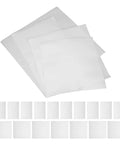 White EPE Packing Bags With Cushioning Design For Moving And Warehouse Use 100 Pack Reusable Protective Shipping Supplies For Fragile Items And Dish Packing Kit, stacked white bags