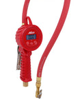 Digital Tire Inflator With Backlit Gauge Measures 5 To 220 Psi Reads In Psi Bar KPa KgPerCm2 Grip Head Chuck 20 Inch Hose