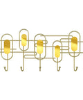 Heavy Duty Iron Wall Hooks Game Changer Home Upgrade For Entryways And Bedrooms Decor Sturdy Metal Coat Rack with gold finish.