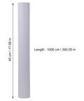 Thickened Waterproof PVC Peel And Stick Wallpaper White roll measuring 1000 cm long, ideal for DIY home projects.