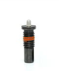 Real Deal Carbon Steel Spring Plunger With Flange Mount, Light Load Telescopic Pin For Snap Action Indexing And Rapid Tightening Column, No Fuss Industrial Hardware MT332-16-10MM close-up view showing spring and flange.