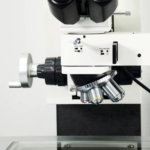 Ore Sample Vision Measuring Microscope With 2800x Magnification, High-Precision Mineral Analysis, 1/3 Inch CCD Objective, Digital Imaging, Accurate Surface Inspection For Geology, Metallurgy, And Materials Testing, close-up objective lens