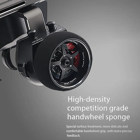 Close-up of the handwheel on the NB4 Pro Plus Beefed Up Remote Controller With 2.4GHz AFHDS 3 Radio 18 Channel Transmission