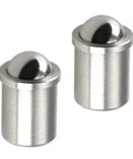 Badass Stainless Steel Ball Catch Latch Pair For Closet Doors And Cabinet Drawers Hella Rugged with clean silver tone finish.