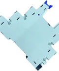 Industrial DIN Rail Relay For Control Panels And Equipment 0730 Model Compatible Beefy Rugged Housing For Dense Panel Layouts In Automation Projects Everyday light blue DIN rail relay