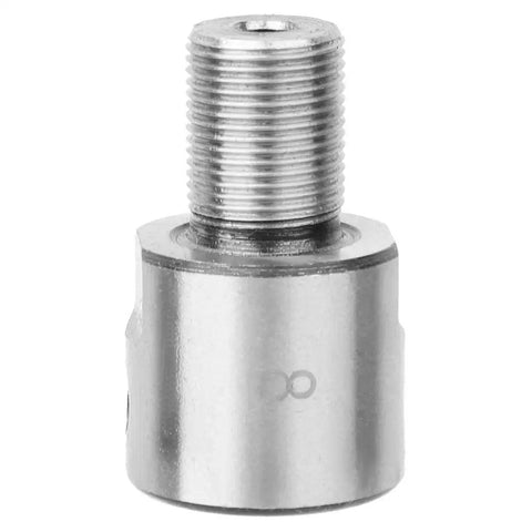 Front view of stainless steel chuck rod for mini lathe chucks M14x1 8mm, precision replacement part K01-50/63 K02-50/63 with high hardness