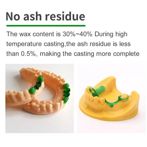 Kick Your Dental Lab Into High Gear With This Top Shelf Castable Resin For DLP LCD UV Curing 3D Printer Featuring Ultra Low Shrinkage And Near Zero Ash Residue For Dead On Precise Crown Castings In Vivid Green One Kilogram Pack