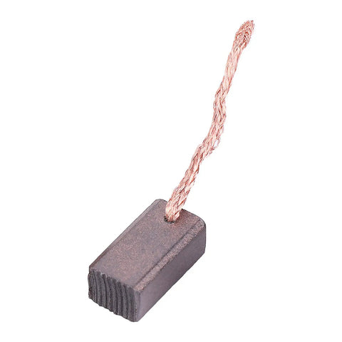 Premium Carbon Brushes for Electric Vehicle DC Motor Replacement with 8X10X20mm J432A Size, showing detailed copper wire attachment.