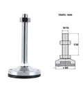 Heavy Duty Leveling Feet 4 Pack M16x150mm Carbon Steel Adjustable Machine Legs with threaded design and rubber base