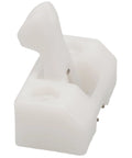 Washer Dryer Door Catch Replacement For AP4107272 1375320 1419077 Durable Secure Closure in white plastic, angled view