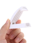 Heavy Duty ABS Square Baggage Door Catch With Spring Hinge shown in hand, highlighting spring mechanism and ABS material.