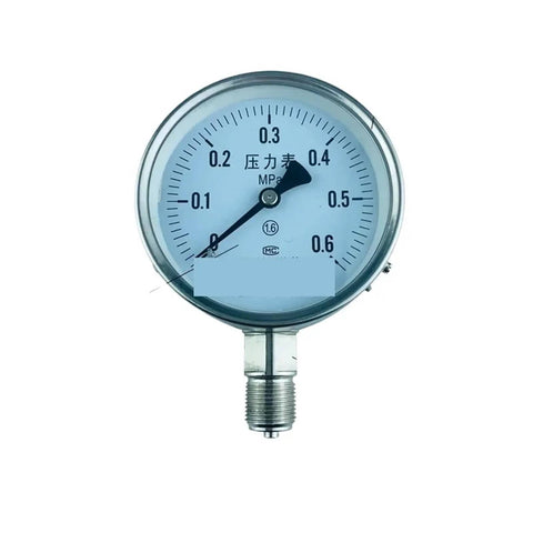 Heavy Duty Steam Boiler Pressure Gauge 1 Piece Model YBF100 for precise readouts, steel case, easy install, clear dial
