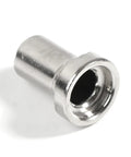 Upgrade Your Gear With 40Pcs Plasma Cutter Consumables Featuring Extended Long Nozzle And Robust Electrodes For Super Quick Cuts On Your 40A Torch Machine To Keep The Job Rolling Smooth: close-up of a stainless steel plasma cutter nozzle.