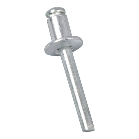 13 Inch Manual Blind Rivet Gun Kit With 210 Rivets In Five Sizes 2.4mm To 6.4mm For A Heavy Duty Workhorse Riveting At Home Or On The Job Easy To Use And Durable; silver aluminum rivet close-up