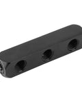 Three Way Air Hose Inline Manifold Block Splitter One Quarter Inch Aluminum For Pneumatic Tools And Compressors, Lightweight, Durable