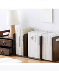 Walnut Color Bamboo Desk Shelf Organizer with Multipurpose Expandable Bookshelf for Home Office Kitchen and Study with Two Drawers