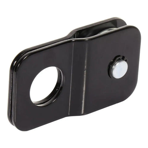 8000 Lbs Heavy Duty Snatch Block Pulley For Winch Recovery Vehicle Towing Workhorse Beast Mode Pulley System close-up of steel pulley with round hole.