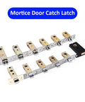 Reversible Tubular Mortice Door Latch For Internal Doors with silent operation, showcasing 45mm backset and square spindle components.