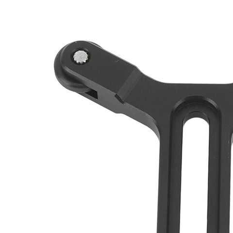 Close-up of a black Y shaped arm on a Dual Wheel Y Shaped Lens Support Bracket For S And SC Camera Stabilizers, Universal 5kg Load.