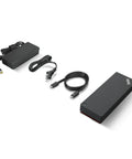 Beast Mode Thunderbolt 4 Cable In Classic Black For Ridiculous Speed Data Transfer Power Delivery And Rock Solid Universal Plug Play Compatibility Gotta Upgrade Your Rig Today W126664392 with power adapter and cables