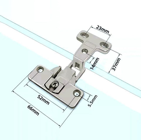Four Piece 270 Degree Folding Flat Hinge Set For Full Coverage Kitchen Cabinets And Wardrobes, Heavy Duty Zinc Alloy Construction