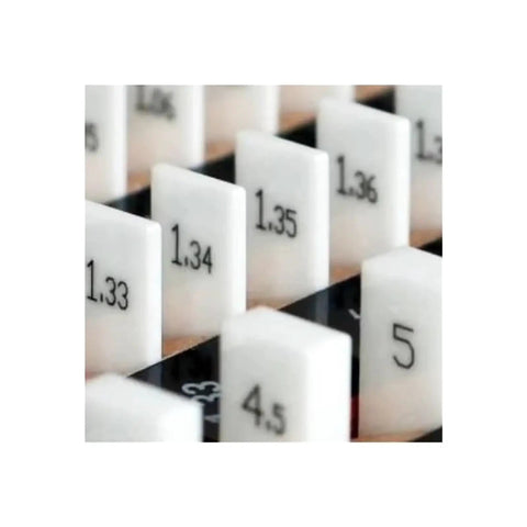Dead Nuts Accurate 125 Millimeter Single Block Ceramic Gauge Calibration Master For Micrometers And Digital Calipers Router Table Saw Tool Verification And Workshop Setup, close-up of numbered ceramic gauge blocks.
