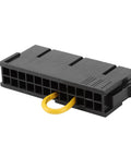 Small Black Power Supply Starter For BTC Miner Machines Independent Restart Module with 24 Pin ATX PSU Connector, side view