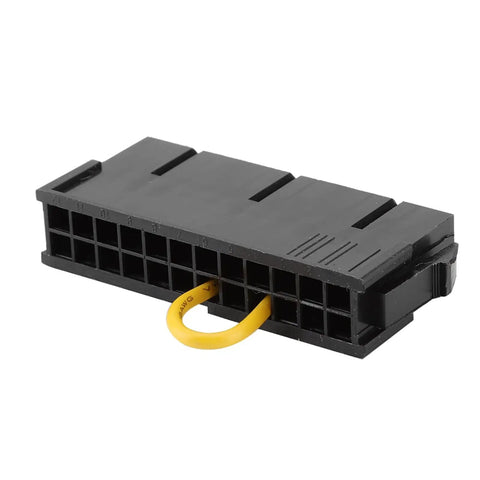 Small Black Power Supply Starter For BTC Miner Machines Independent Restart Module with 24 Pin ATX PSU Connector, side view