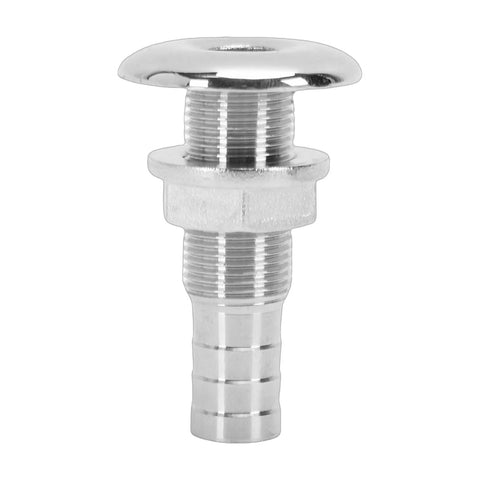 Stainless Steel Marine Thru Hull Fitting Beefy Boat Drain Connector For Bilge Drainage And Cooling System Easy Installation