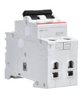 Side view of Residual Current Device FI Safety Switch DS201 B10 A 10A Single Unit 230V AC Type B Earth Leakage Trip, DIN-rail Mount