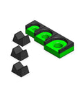 MagAttach Magnetic Ratchet Tool Tray Organizer Kit 3 Piece Set in Green and Black 3D Tool Trays with Snap-On Parts