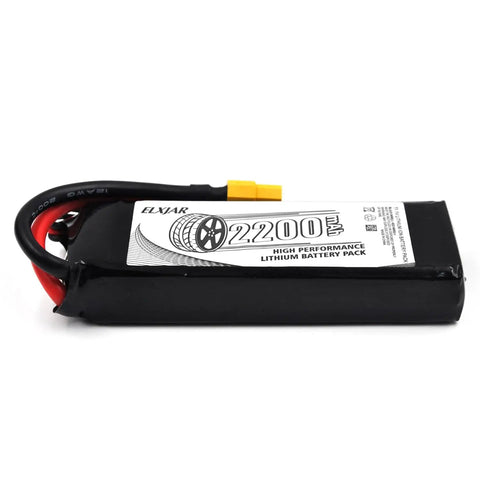 2 Pack 11.1V 2200mAh 35C Li Ion Battery XT60 Plug For FPV Drone RC Aircraft With B3 Balance Charger, showing single battery