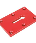 Locking Pliers Mounting Plate For Secure Workholding On Your Workbench Heavy Duty Aluminum 6061 Alloy Vise Jig In Red