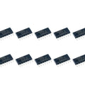 10 Pack 74HC Logic ICs Featuring 74HC14D 74HC00D 74HC02D 74HC04D 74HC08D 74HC27D 74HC74D 74HC32D 74HC86D In SOP-14 Packages High Speed CMOS Digital Gate Chips For Prototyping And DIY Electronics Projects, SOP-14 ICs