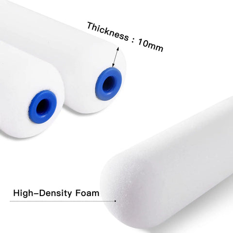 Small 4 Inch Foam Paint Roller With High Density Foam Delivers Smooth As Butter Finish No Bubbles For Walls Cabinets Cupboards And Doors
