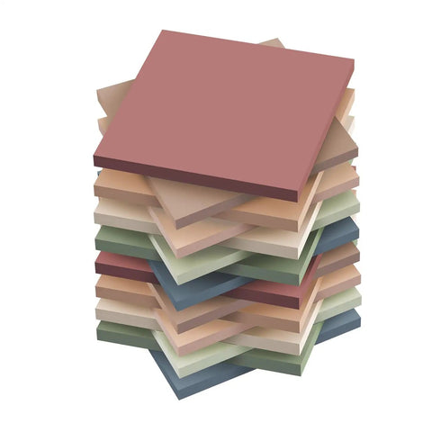 Dope 3x3 Sticky Notes Pack Of 16 Pads With 55 Sheets Each In Vintage Colors Recyclable Paper Super Sticky Adhesive For Home Office