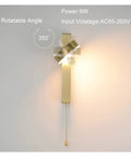 Top Shelf Modern Led Wall Lamp Solid Aluminum Body Nordic Design Indoor Light Fixture With Wall Switch Warm Mood Setting for bedrooms.
