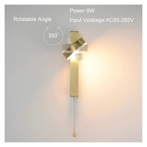 Rock Solid Indoor Wall Lamp With Super Sleek Aluminum Body And Bright Leds Great For Bedrooms Hallways Or Entryways Quick Install Nordic Wall Sconce With 350 Degree Rotatable Angle