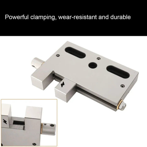 Rock-Solid Stainless Steel 4 Inch Toolmakers Vise For Wire EDM And CNC Cutting, precision machining vise with a slow-moving jaw